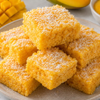 Mango Coconut Rice Krispies