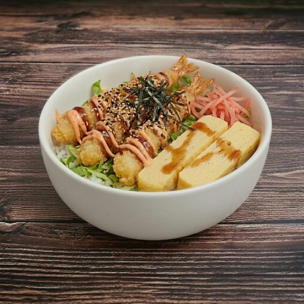 COMBO - Shrimp Tempura Bowl.