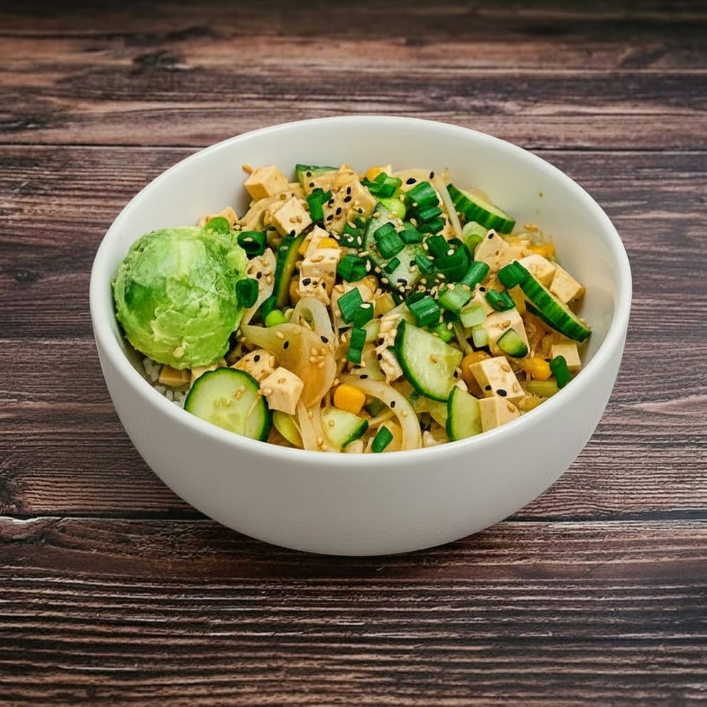 Sweet Shoyu Tofu Bowl.